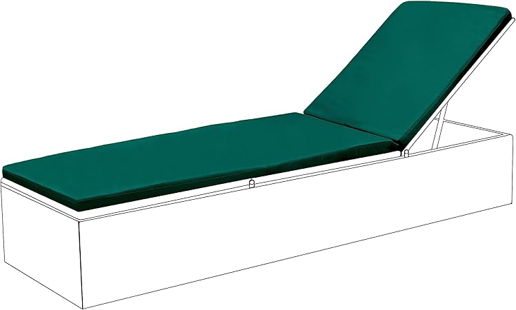 Gardenistaluxury Outdoor Sun Lounger Cushion Water Resistant Garden Recliner Chair | Desertcart