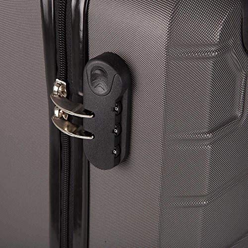 Mala de Bordo em ABS Com 4 Rodas 360 - Praticc (Grafite)