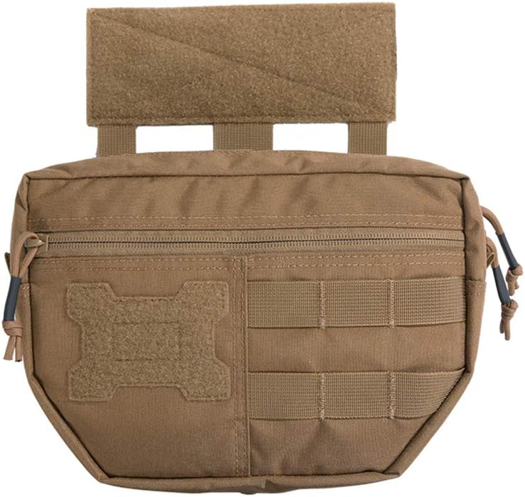 EXCELLENT ELITE SPANKER Tactical Drop Dump Pouch Molle Tool Pouch with Hook & Loop Carrying Kit Bag for Tactical Vest Chest Rig