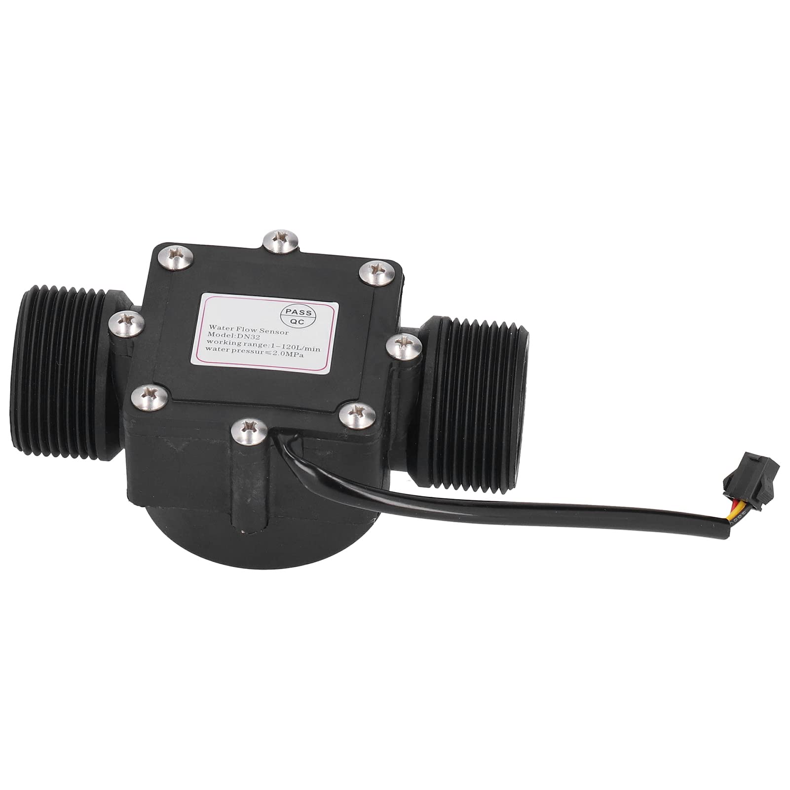 YF DN32 G1.25in Hall Sensor,Industrial Industrial Meter, Water Sensor Meter Oxidized Pipe Counter Hall Sensor DC3 24V