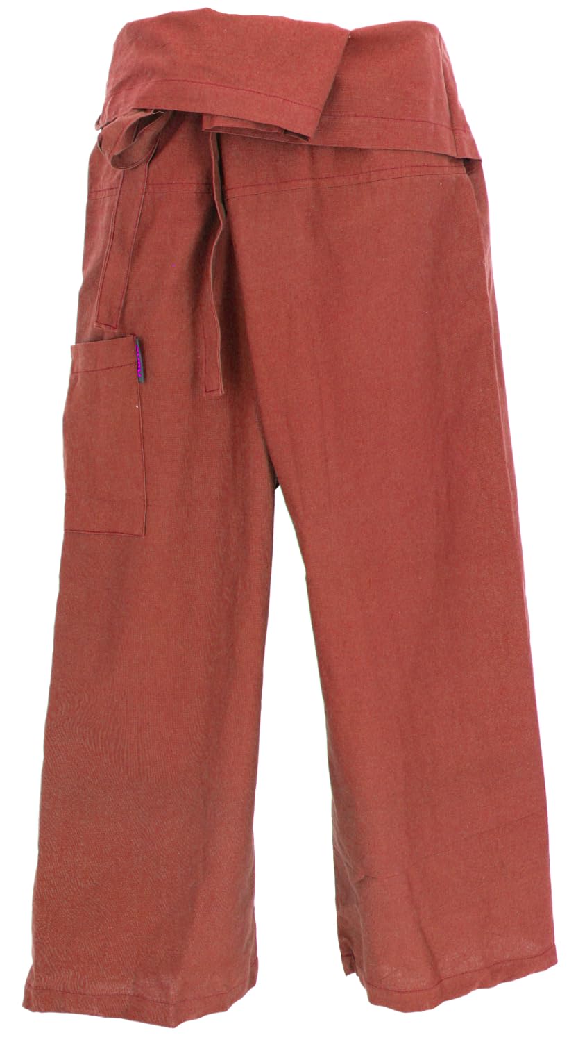 Compra Pantaloni da pescatore tailandesi rossi all'ingrosso