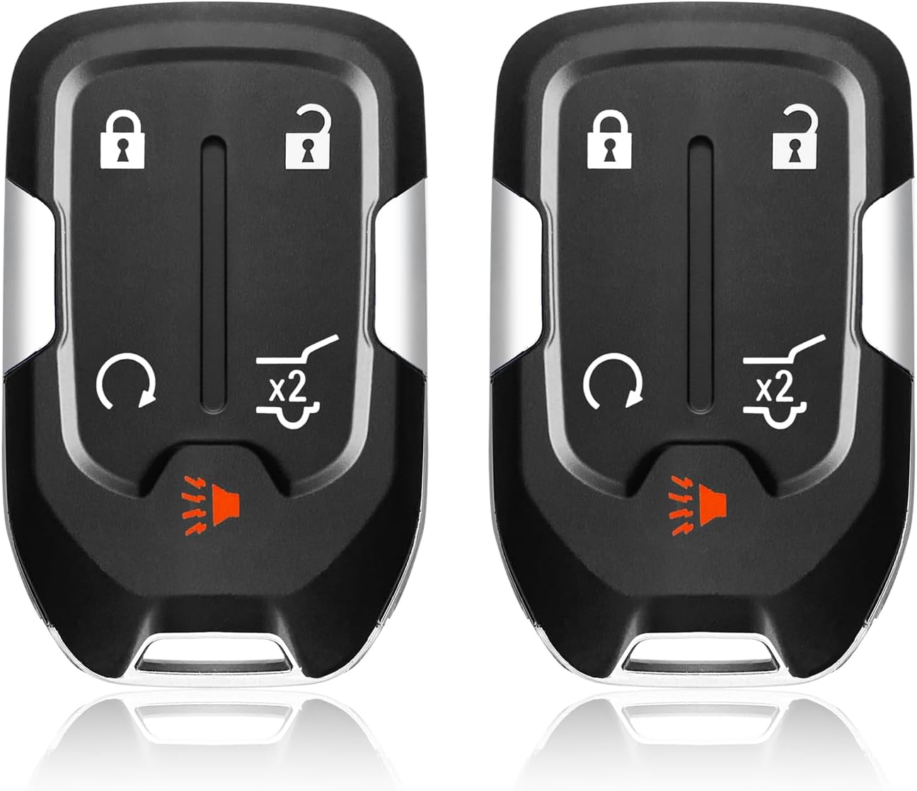 2 Keylessbest Replacement for 2018 2019 2020 GMC Terrain Yukon Yukon XL Chevrolet Suburban Tahoe Key Fob Remote Control HYQ1AA 5 Buttons 315MHz