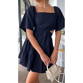 Amazon.com: Shy Velvet Women's Summer Dress Square Neck
