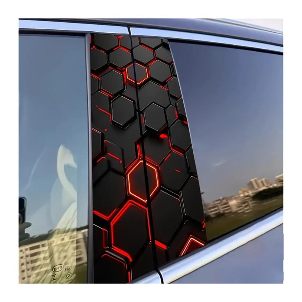Bertdcx One Color Technology Pattern Car Stickers Waterproof Scratch Resistant Suitable Auto Parts