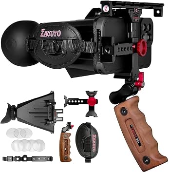 Zacuto Directors Rig | Smartphone Video Rig with Smart Z Finder, Directors Grip, Accessory Rail, Bridge, Diopters & Anti-Fog Shields | Filmmaking & Content Creator Accessories for Mobile Phones