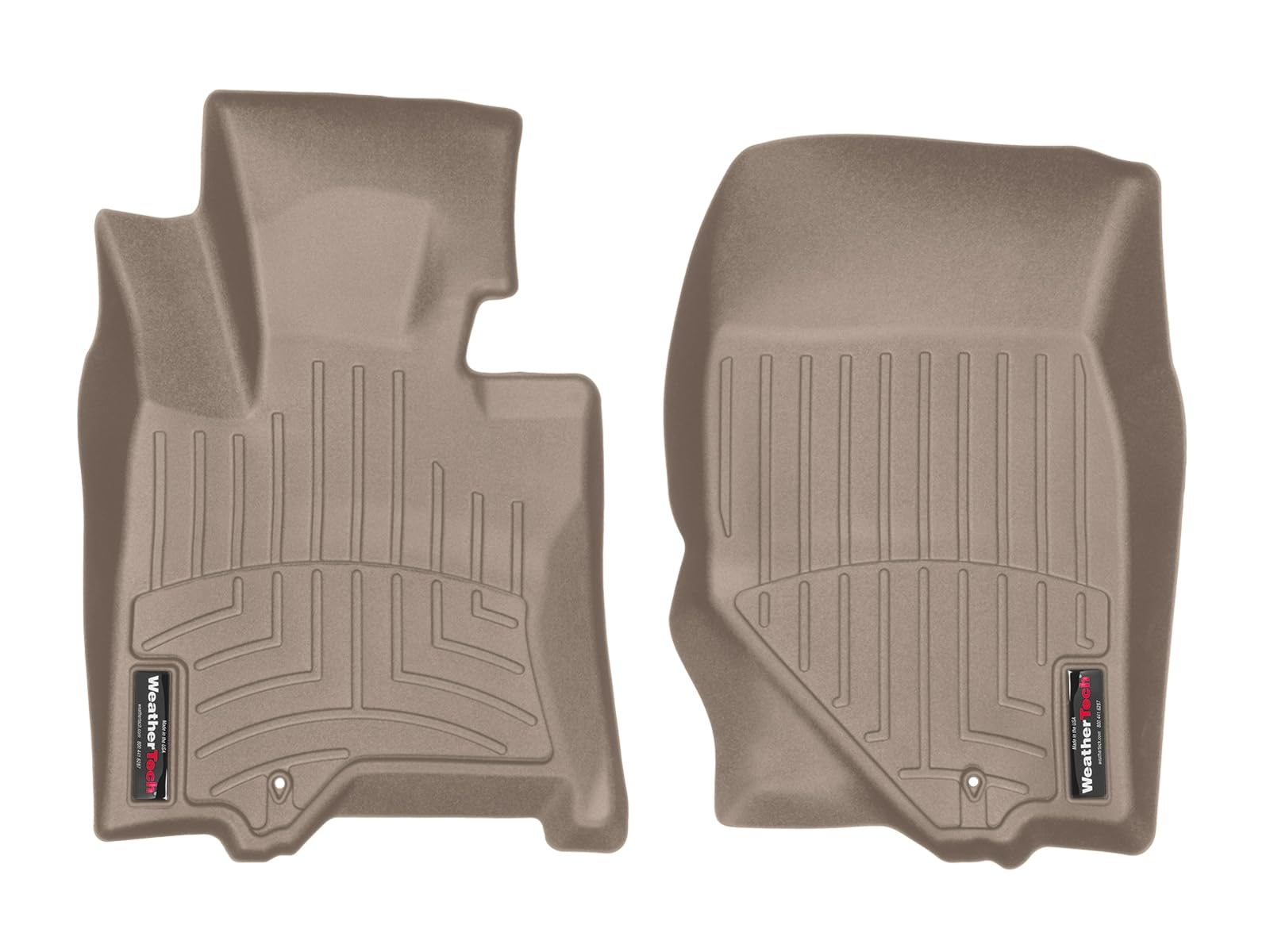 WeatherTech Custom Fit FloorLiners for Infiniti QX50, EX, QX50-1st Row (458681), Tan
