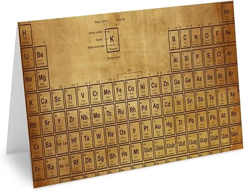 Miniatura 3 de Science Elements - Tarjetas de felicitación de química para Navidad, Día de San Valentín, Día del Padre, tarjetas de graduación y sobres