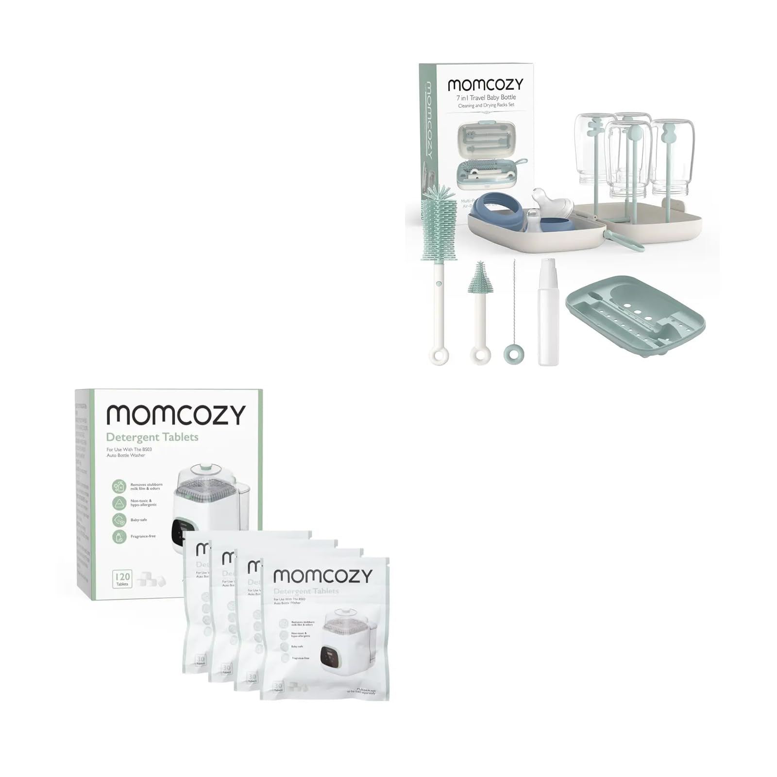 BABY L 魔除セット Amazon.com: Momcozy KleanPal Pro 120 Tablets & 7-in-1 Silicone