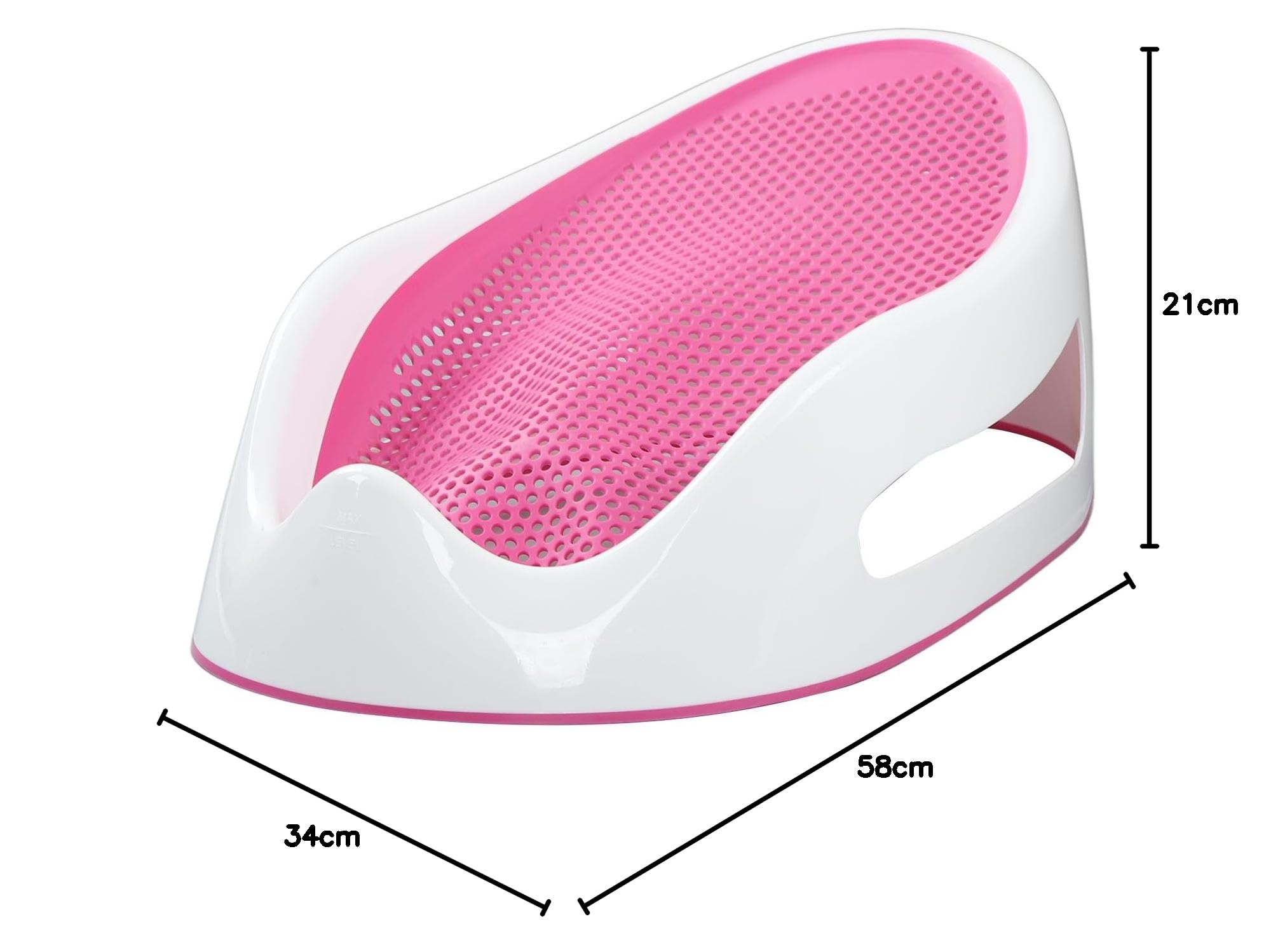 Generic Wsparcie do Kąpieli dla Niemowląt, Szybkie Suszenie Wanna dla Niemowląt (PINK)