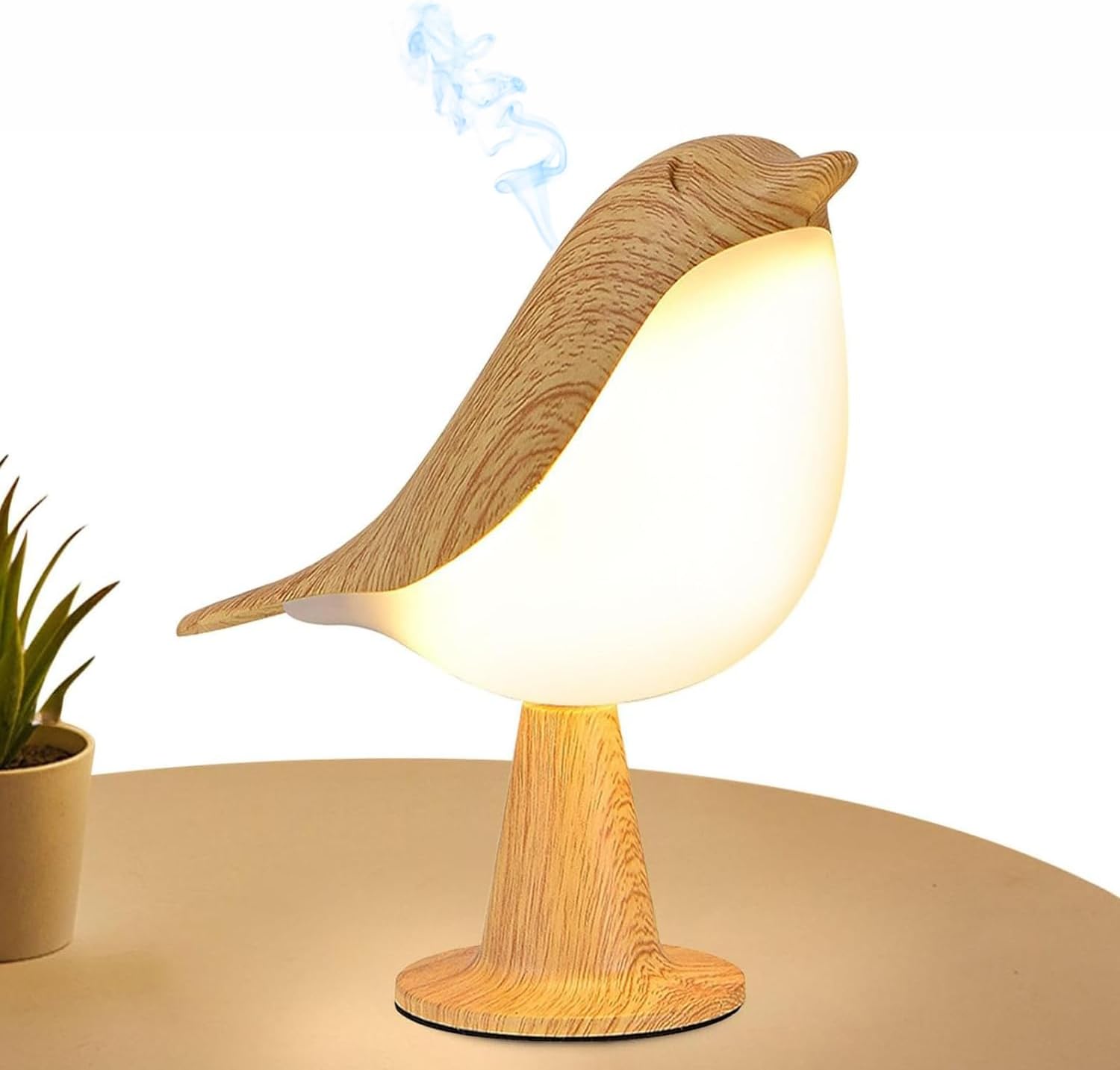 SPNOR Touch Control Table Lamp, Night Light, Bedside Lamps Nightstand Lamps, 3-Way Dimmable Light with Bird Shape, USB Rechargeable, Portable Desk Lamp LED for Baby, Kids, Bedroom, Home, Office etc