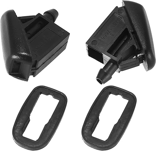 Miniatura 5 de ACROPIX Boquillas para limpiaparabrisas delantero para Ford Focus con conector de manguera, paquete de 7, color negro