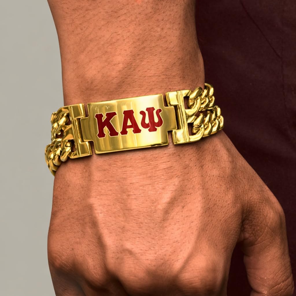 Bad Bananas BBGreek Kappa Alpha Psi Paraphernalia - Official Vendor - Heavy Bracelet - Collection