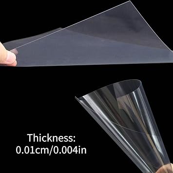 20 Pcs Clear Plastic Sheet,PET Flexible Lightweight Thin Panels Sheets,Acetate Sheets A4,Shatterproof Glass Alternative Durable PET Sheet Panels f for DIY Craft Projects Stencil Cutting Picture