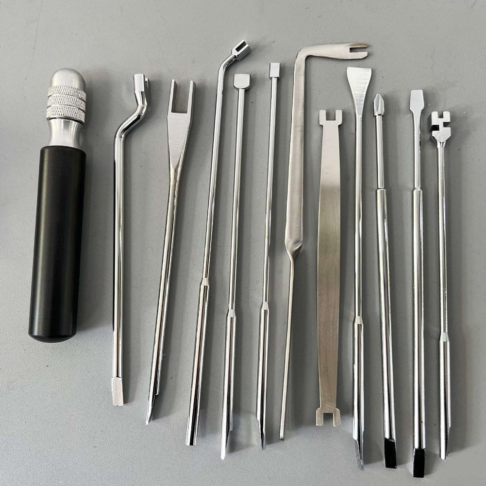 Professional 591213 Kit d'outils d'accordage avec clé d'accordage pour l'entretien des instruments à cordes (12 pièces)
