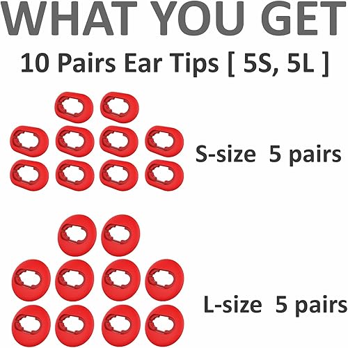 Miniatura 8 de Juego de 10 pares de adaptadores de almohadillas de repuesto para Galaxy Buds Live, almohadillas de gel para las orejas, accesorios para la piel