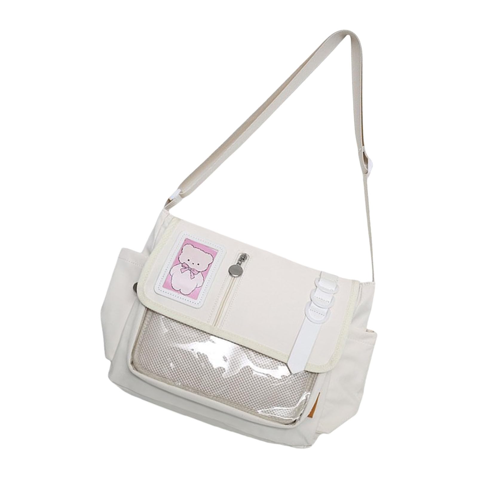 Yanwuwa Girls Ow Lovely Itabag Clear Crossbody Bag Fashion Shoulder Bag Commuting Japanese Styles Messengers For Daily Lovely Itabag