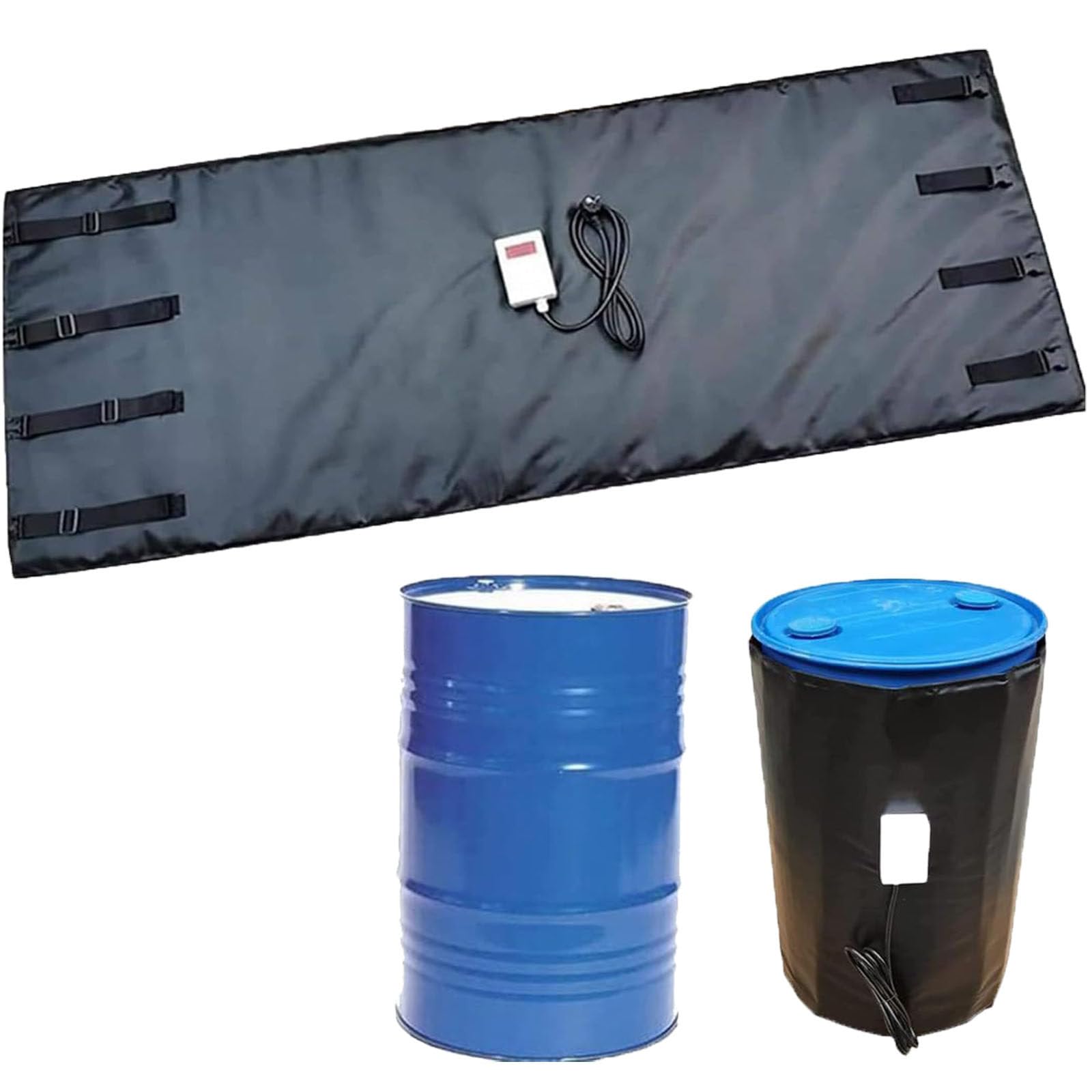 Ylpddmm Black 55/275 Gallon Full Cover Ibc Tote/Tank Heater Blanket -55Gal/200L