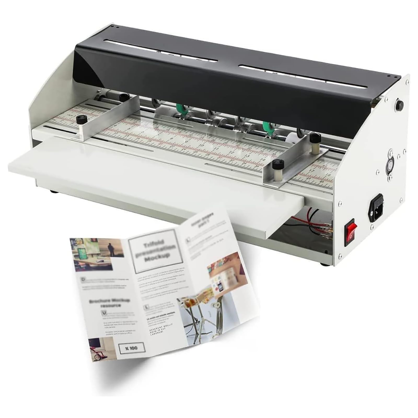 Machine à Rainer Le Papier, Notation Multifonction 3 en 1, 460 mm/18 Pouces, perforateur pour Cartes, Invitations, Billets
