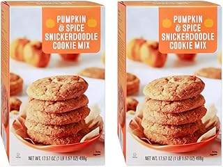 Pumpkin Spice Snickerdoodle Cookie Mix Fall Flavor 17.57 oz each, Pack of 2