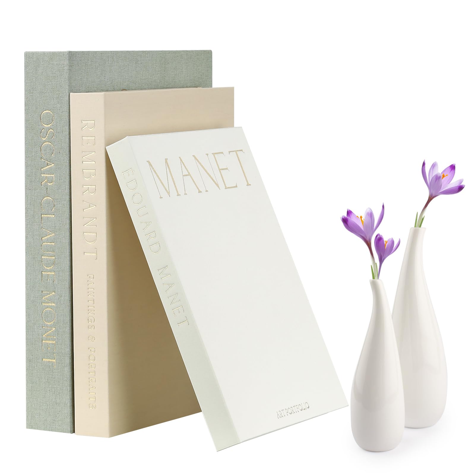 Yitriden Decorative Fake Books Set of 3, Home Decor Storage Boxes for Living Room, Aesthetic Keepsake & Photo Organiser, Ideal for Housewarming & Christmas