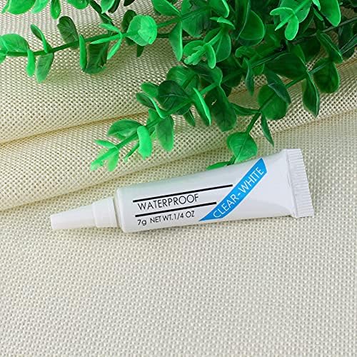 False Eyelash Glue, Clear Waterproof Super Hold Strong Latex-Free Black False Eyelashes Glue, Strip Lashes Adhesive Glue Hold for Strip Eyelash Extension, False Lash, Mink Lash