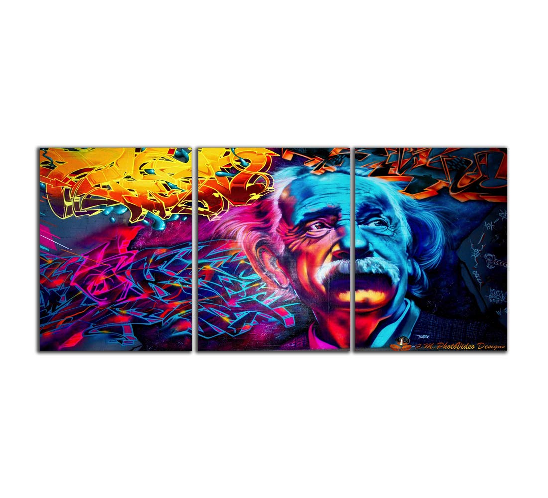Buy 3 Pieces Modern Albert Einstein Wall Art Picture Motivational