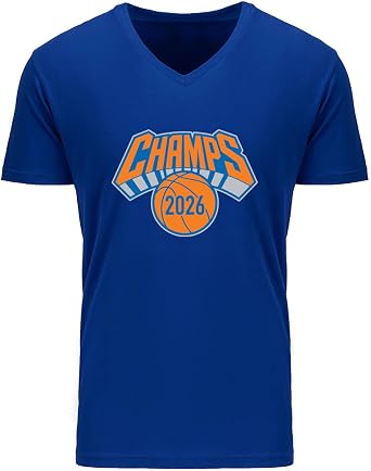 Mens V Neck Jalen Brunson New York Champions Championship Shirt T-Shirt