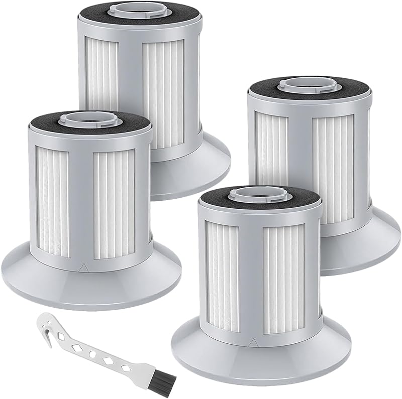 4-Pack 2156A Replacement Vacuum Filter for Bissell Zing 2156 1665 1665W 2156E 16652 Zing Bagless Canister Vacuum Cleaner, Compare to Part 1613056