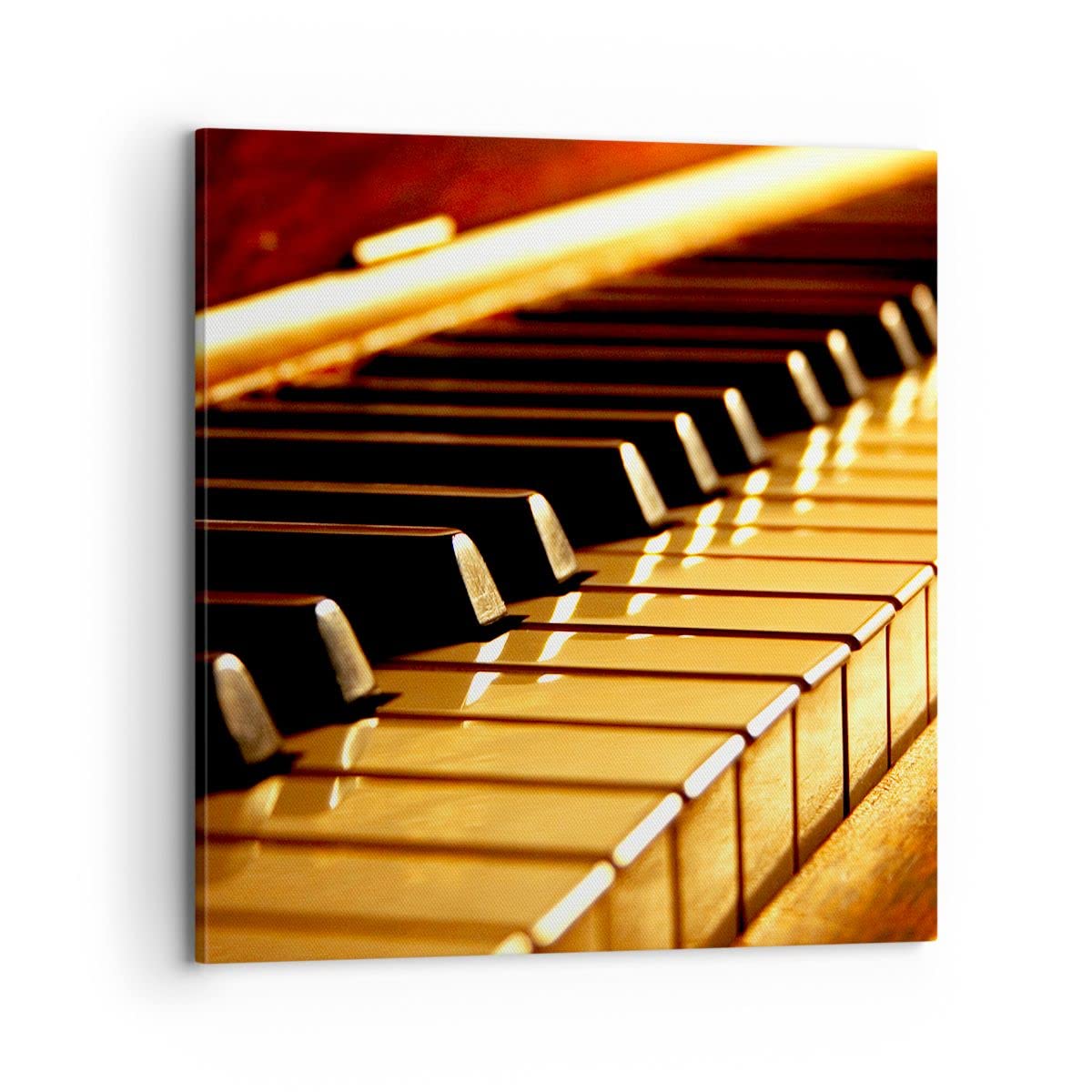 ARTTOR Bilder auf Leinwand 70x70cm Wandbild Musik - 2200 | Klavier Konzert Groß Wanddekoration Wohnzimmer Schlafzimmer Küche Wanddeko Wand Kunstdruck Wandkunst Wall Decor ARTTOR
