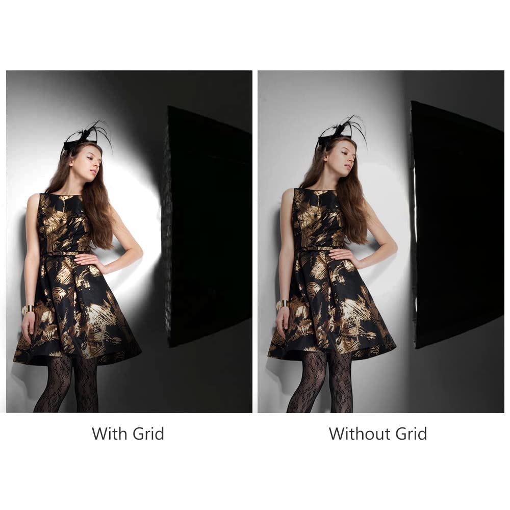 Andoer 90 cm / 35 pollici Softbox Honeycomb Grid 16 Robs Fotografia Profonda Parabolic Softbox Grid per Studio Fotografia