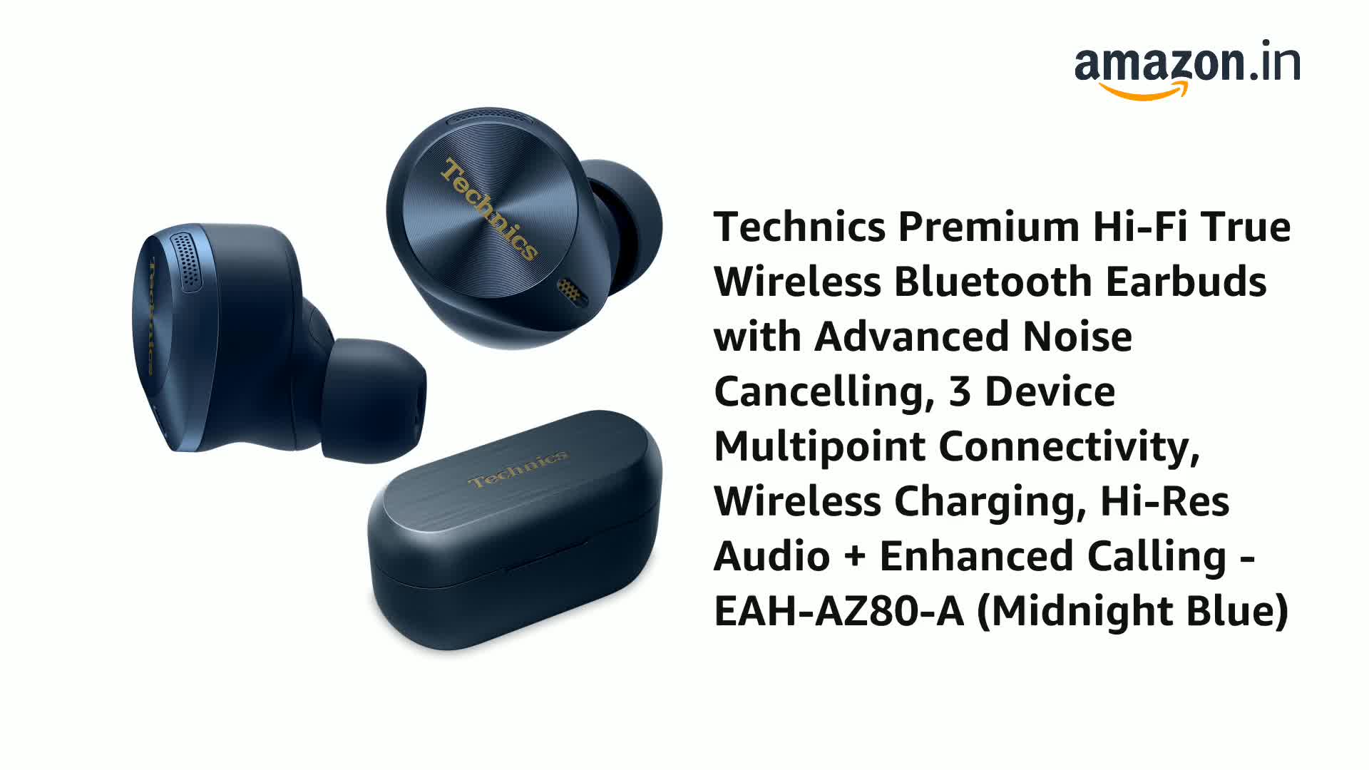 Technics Premium Hi-Fi True Wireless Bluetooth Earbuds with
