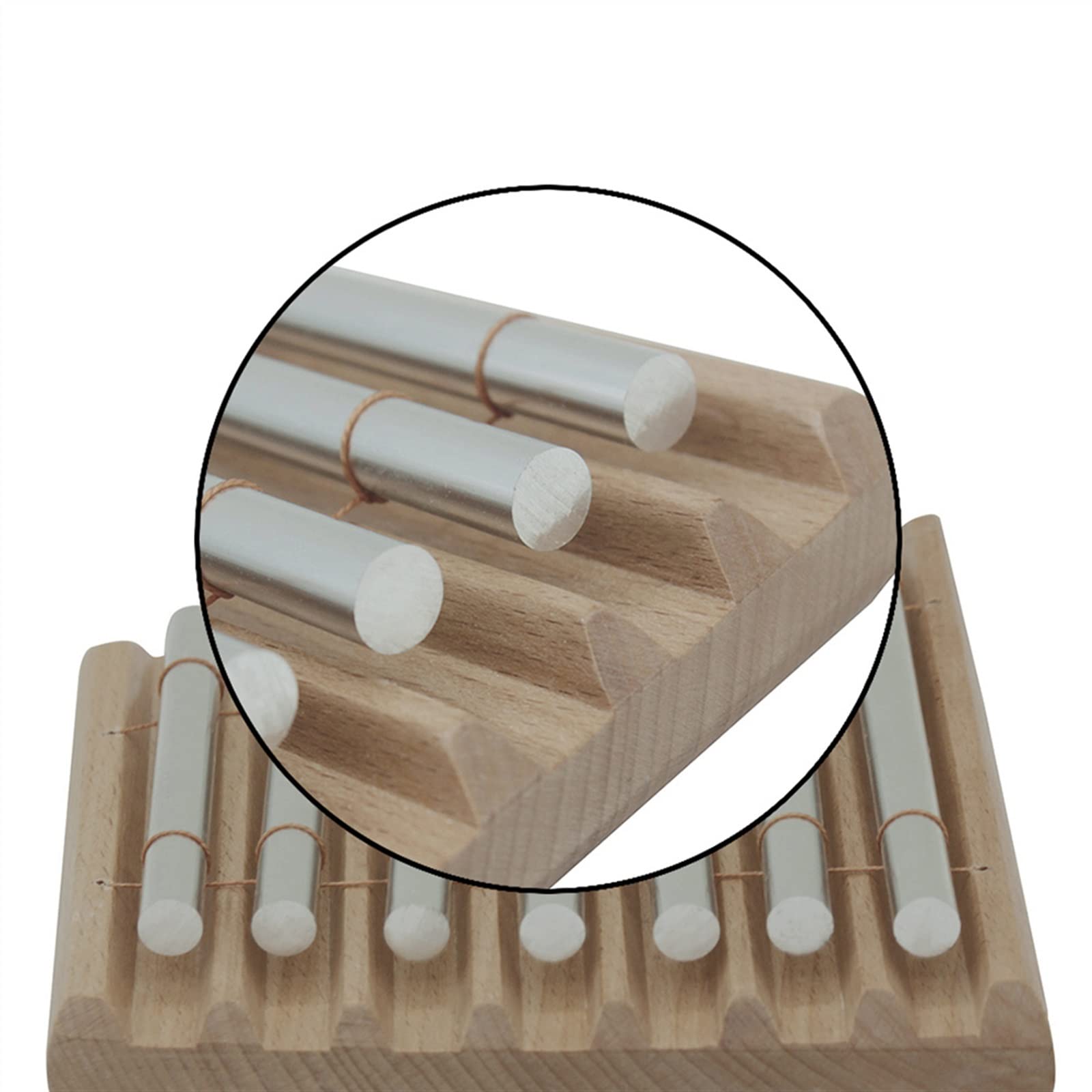 Percussão Musical Campanelli Eolici A 7 Toni Campanelli Da Meditazione Da Tavolo Campana A Vento In Legno Strumento A Percussione Musicale Educativo Con Martello Xilofoni