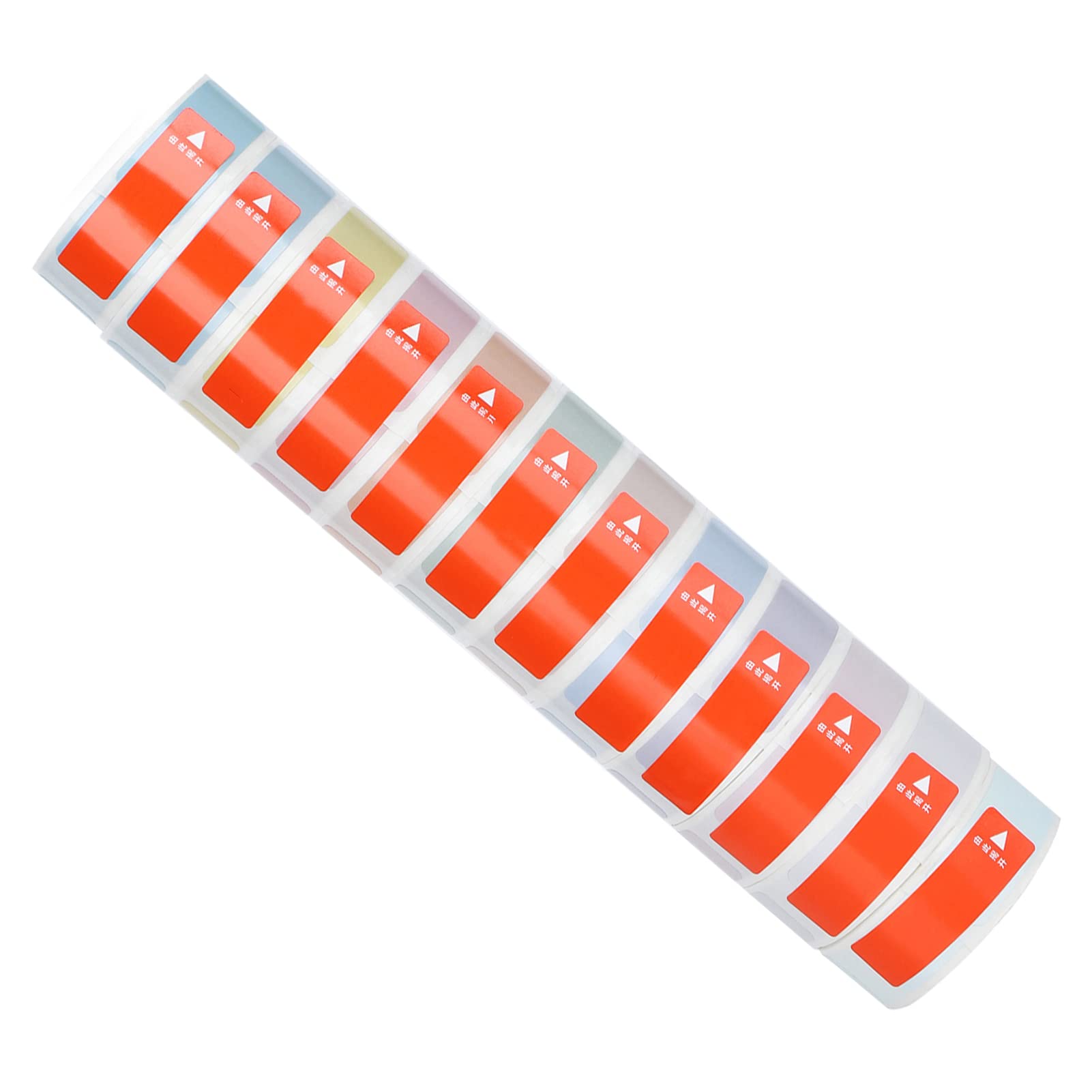 12 sztuk Wodoodporna naklejka termiczna w rolkach Samoprzylepny papier do etykiet PCV do przechowywania w kuchni Odzież Identyfikacja biżuterii 12 x 30 mm 180 arkuszy w rolce (Zestaw wiosenny)
