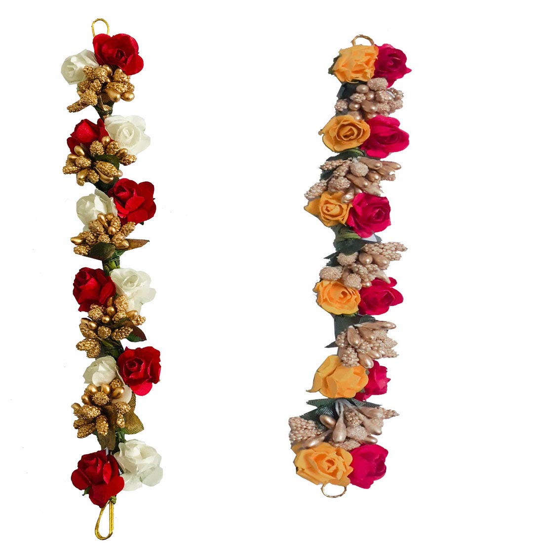 VinshBond Fancy Hair Artificial flower gajra, Flower Bun Juda/gajra | Juda Hair Accessories for Women & Girls Pack of 2, Multiccolor (B08K4QCQ8W) Amazon Price History, Amazon Price Tracker