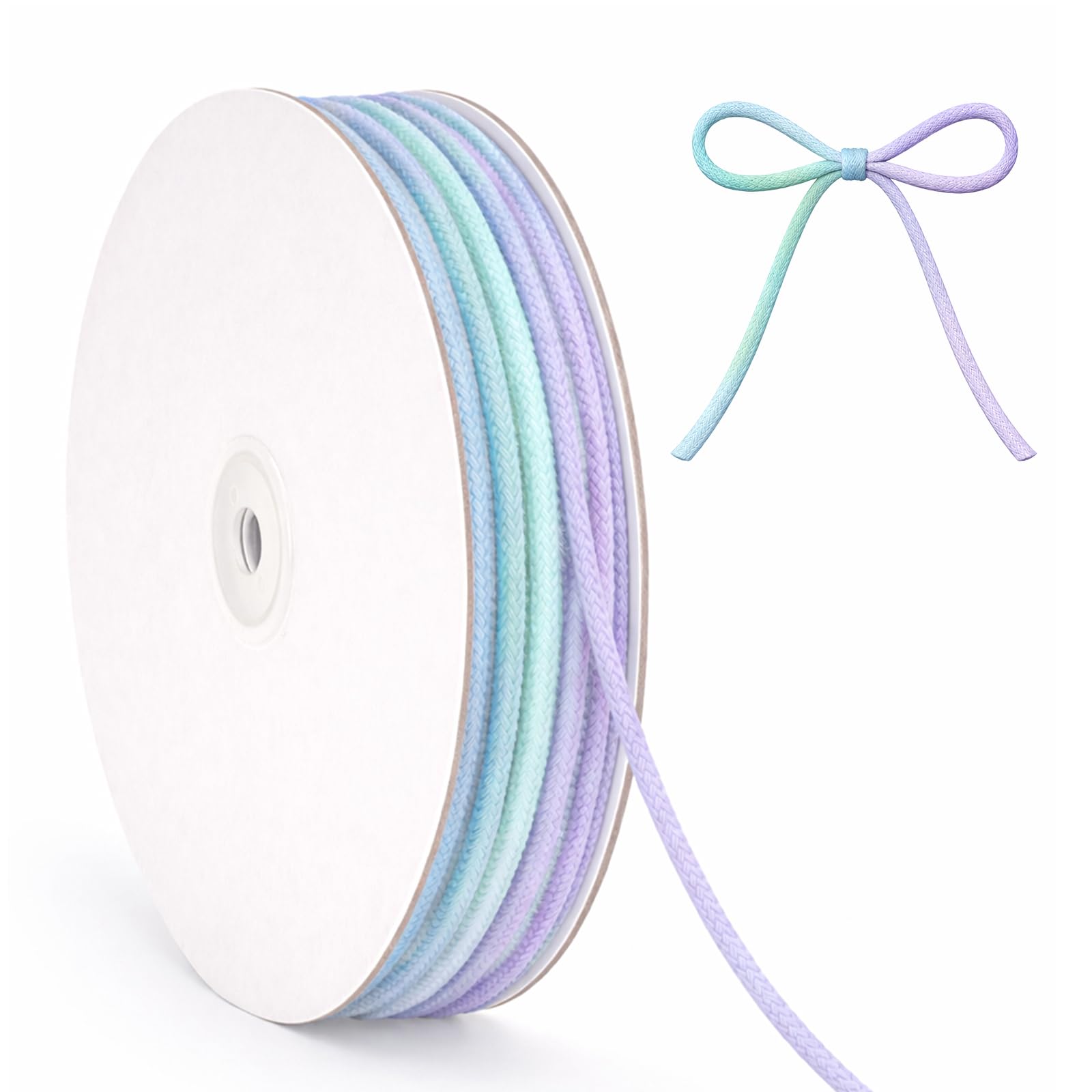 G2PLUS Gradient Colour Macrame Cord 3mm: 30M Blue Purple Cotton String for DIY Art Crafting, Gift Wrapping, Floral Arrangement, Home Decoration