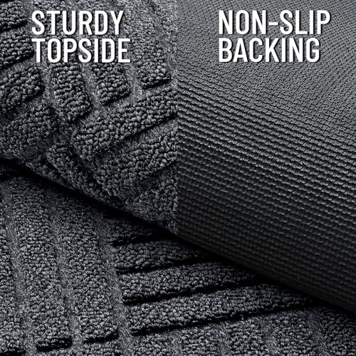 Image of OLANLY Front Door Mat Outside Entrance 35x23, Waterproof Heavy-Duty Doormat