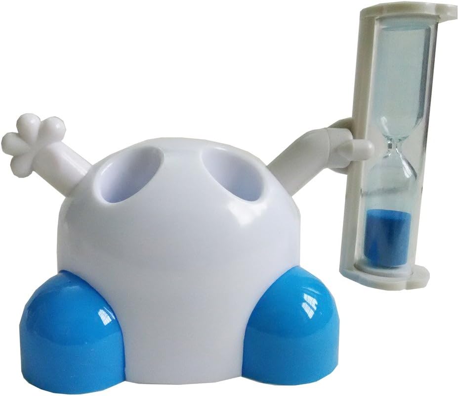 Hourglass Sand Timer 3 Minutes Toothbrush Holder Sand Clock with Blue Sands for Christmas Birthday Present Gift Box Package