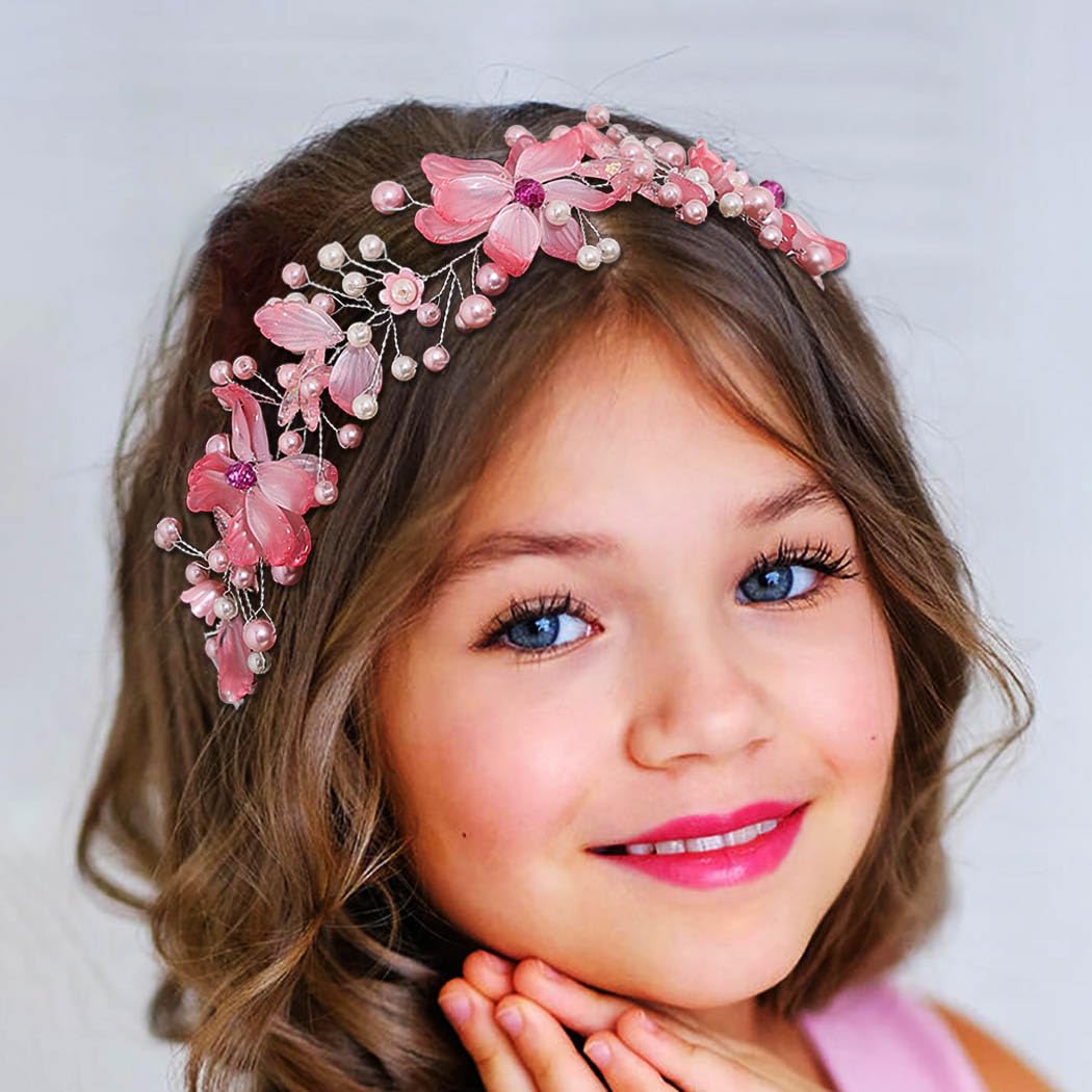 Fascia Larga per Capelli con Fiori Colorati, Accessorio per Capelli