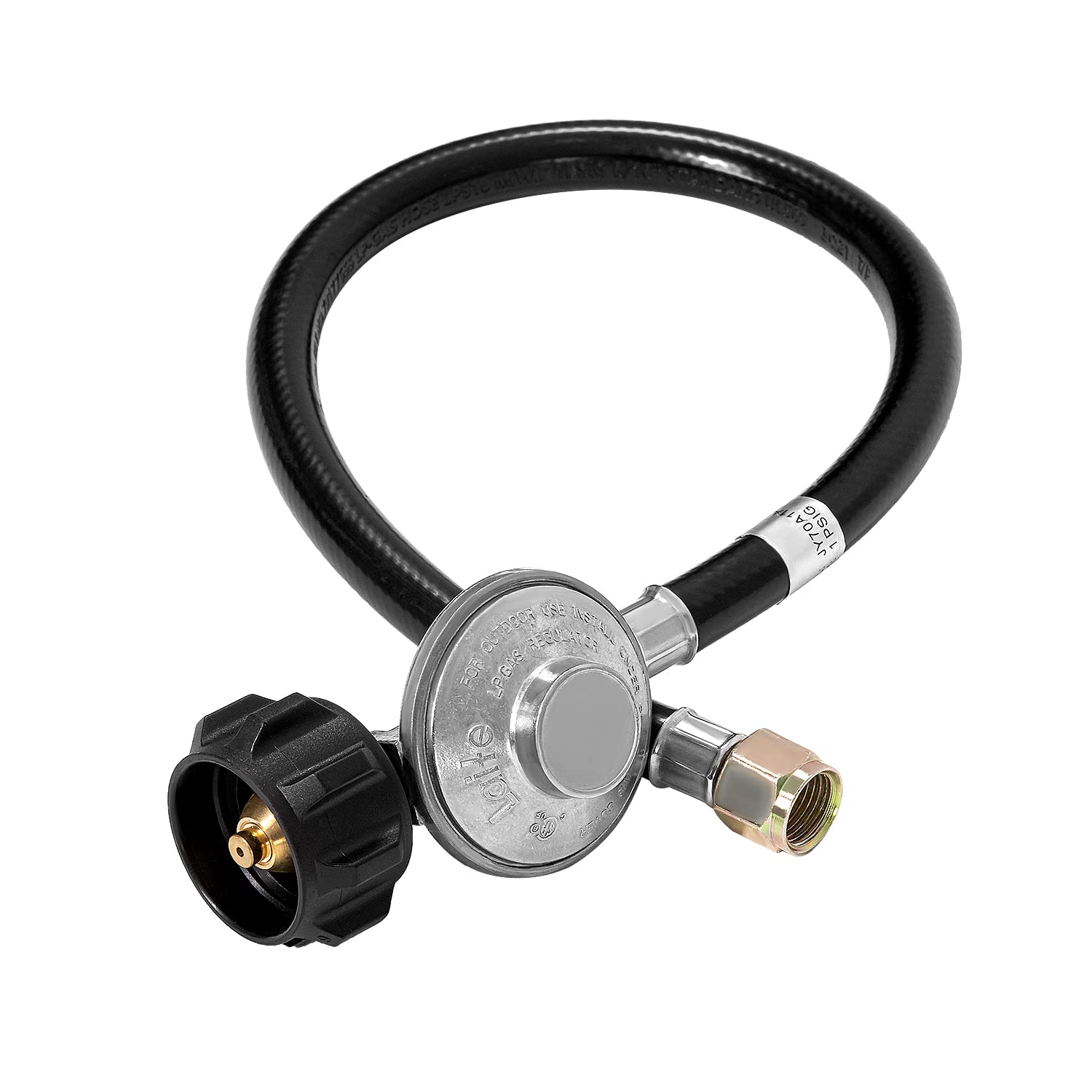 COSIEST 2 Feet Universal Propane Regulator and Hose, Low