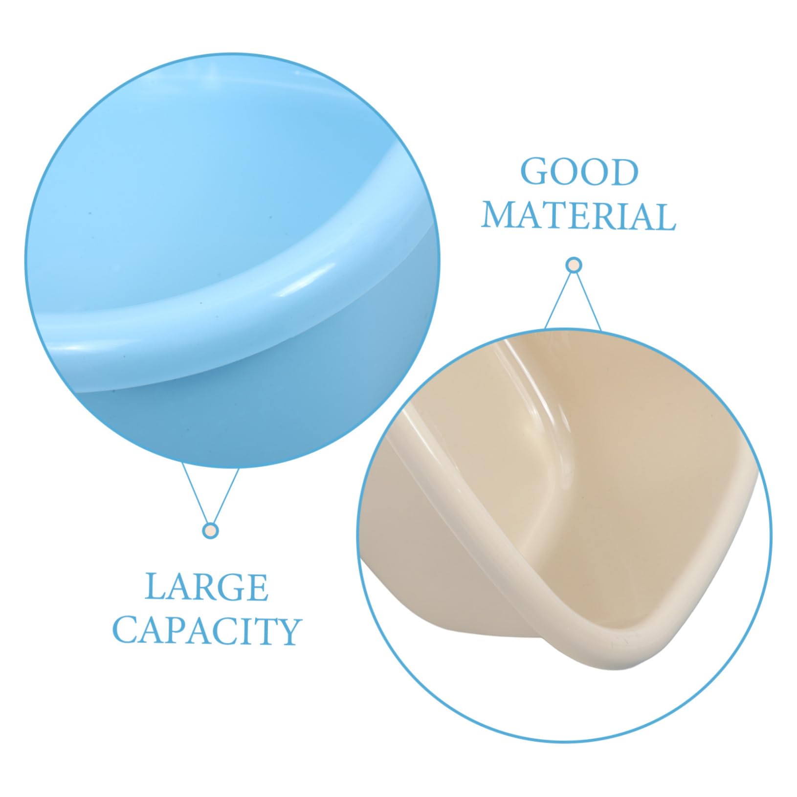 Beaupretty Lot de 3 Bassines Carrées Grand Format en Pp Épais, Bleu, Kaki et Blanc, Bac à Vaisselle pour Évier Cuisine, Lavage Vaisselle et Bassine Multifonction pour Bébé et Usage