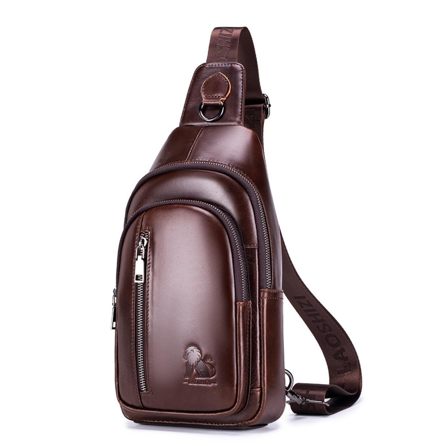 WeeDee Sacoche Homme Bandoulière Cuir Sac Bandouliere Homme Sac à Dos Poitrine Pochettes des Sport Affaires Voyage
