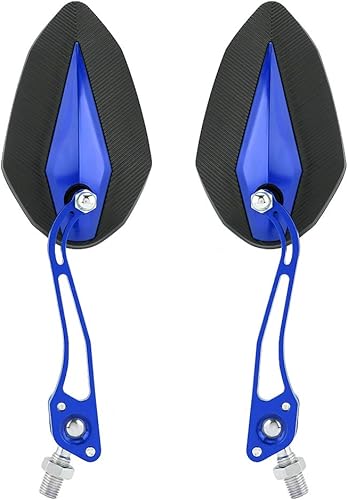 Miniatura 5 de Espejo retrovisor para scooter de 0.394 in, par de espejos retrovisores universales de 0.315 in y 0.394 in de aleación de aluminio, espejos