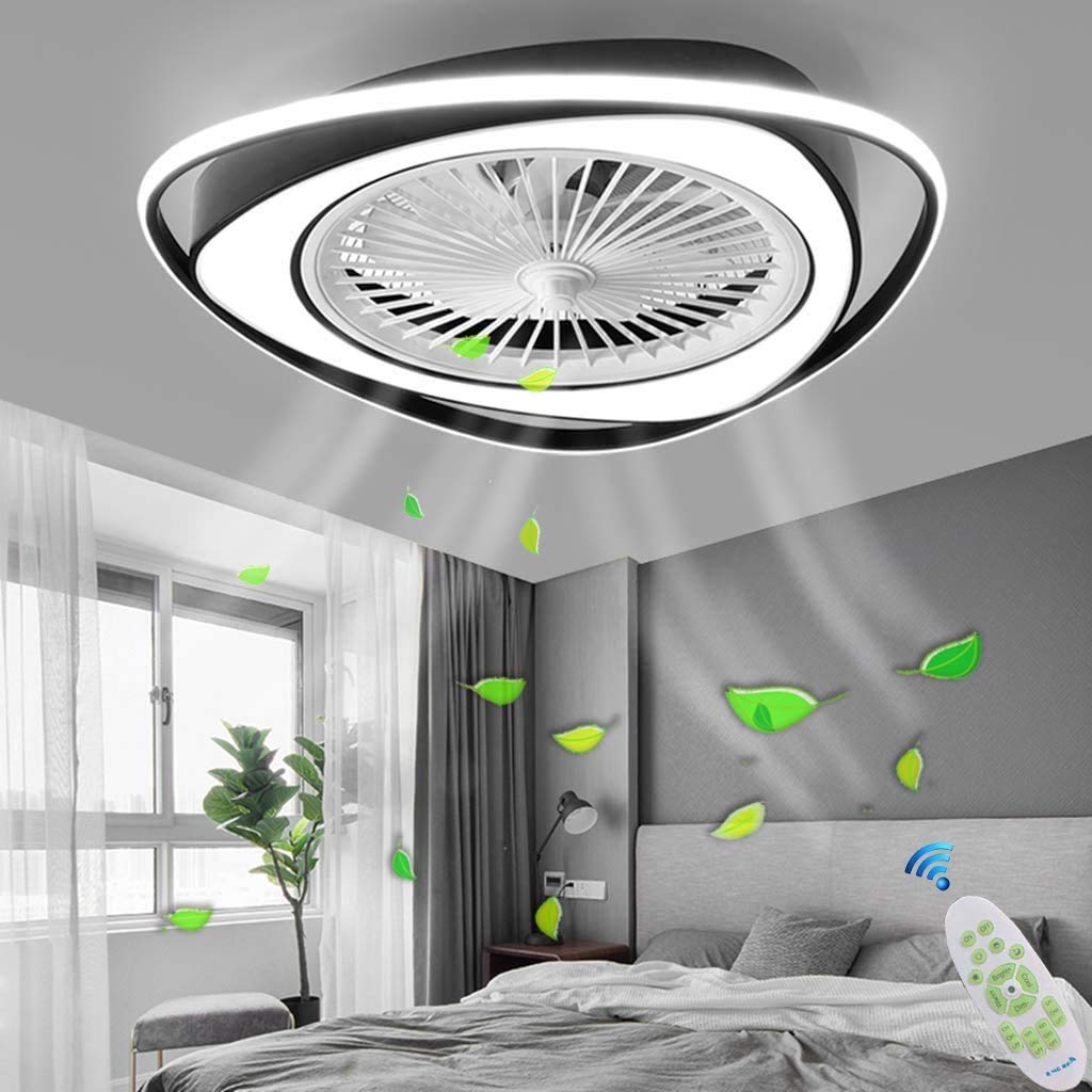 YZKJLED Fan Ceiling Light Ceiling Fan with Lighting 38W Fan Chandelier with Remote Control Dimming Silent Ceiling Lamp Fan Pendant Light Living Room Children's Room Lighting Decoration Chandelier