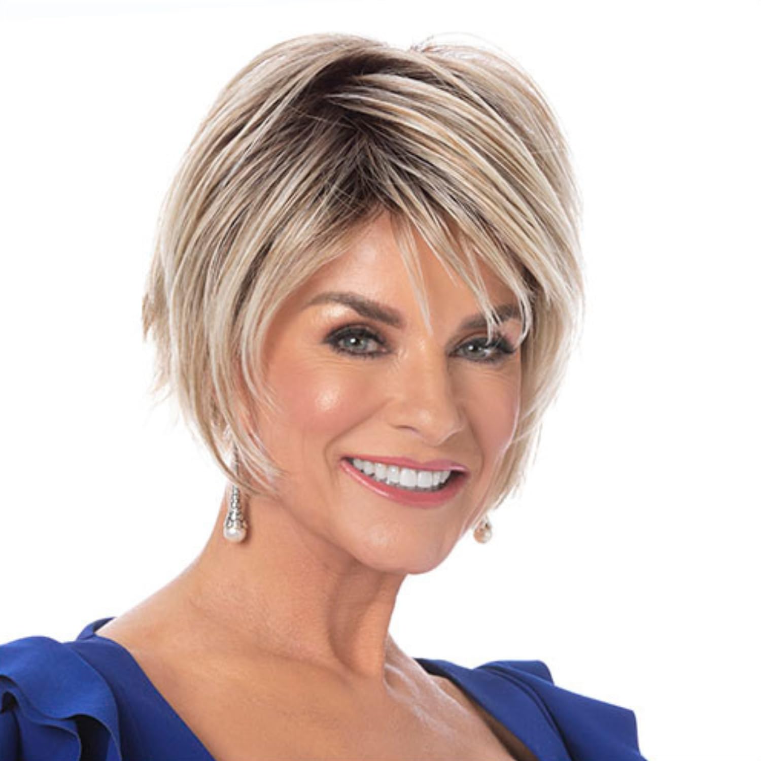 Toni Brattin Trendsetter Wig - Edgy Style with Razor-Cut Chunky Layering for Extra Flare - Heat-Friendly Fiber Looks & Feels like Natural Hair - Adjustable & Co