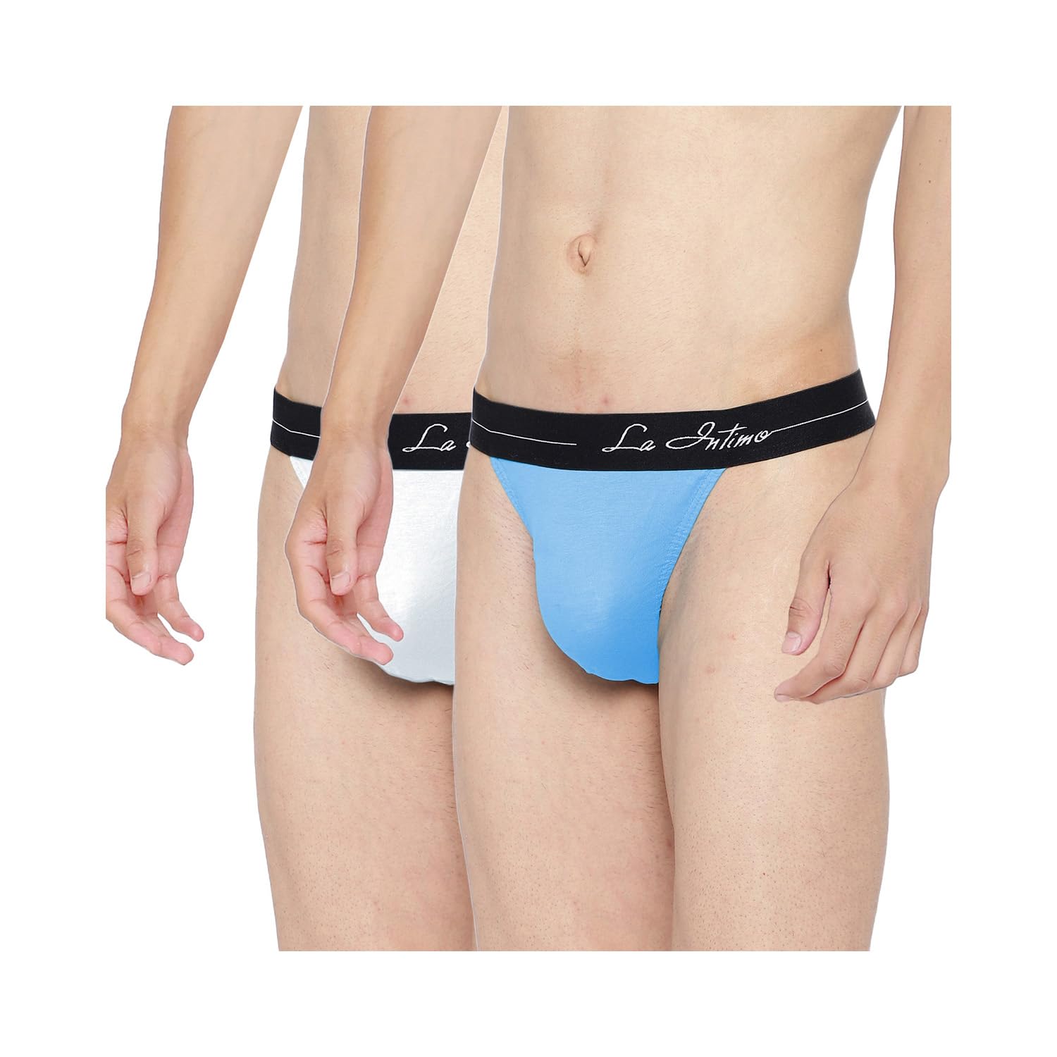 la intimo Cotton Prime Thongs for Men Innerwear | Antimicrobial Underwear for Men (Pack of 2)-picture-34