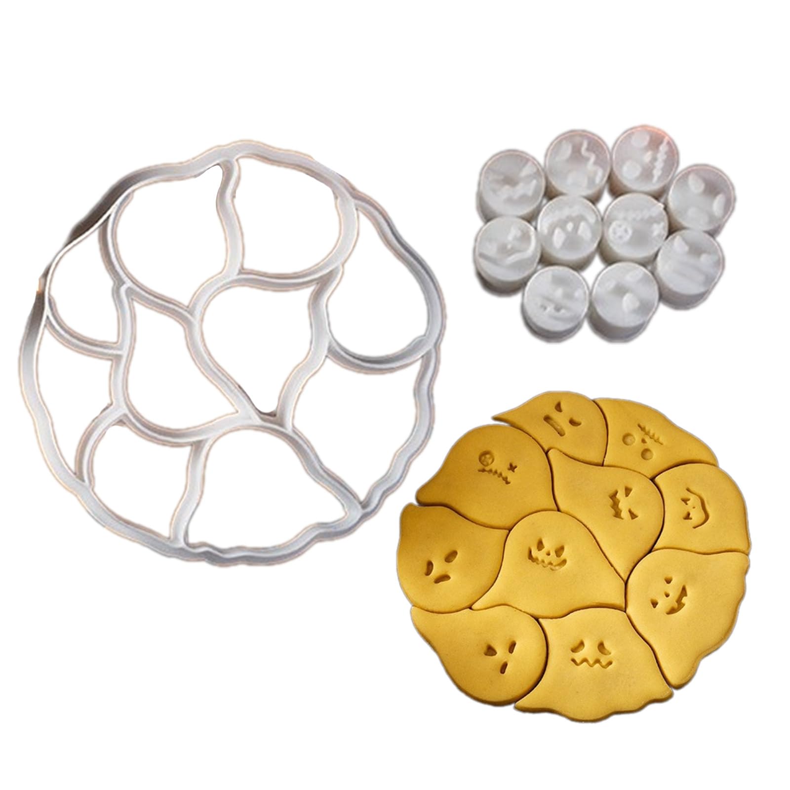 Tsophreniq Specter Cookie Baking Molds Lovely Specter Pattern Baking Molds Biscuits for Children ' s Birthday Parties Children ' s Cookie