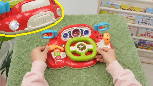 Usefulbeauty Jouet De Volant De Voiture - Simulateur De Conduite Pour Simulé Avec Lumière Et Son | Jouet D'apprentissage Développemental, Jouet De Conduite Amusant Pour L'enseignement, Garçons Et