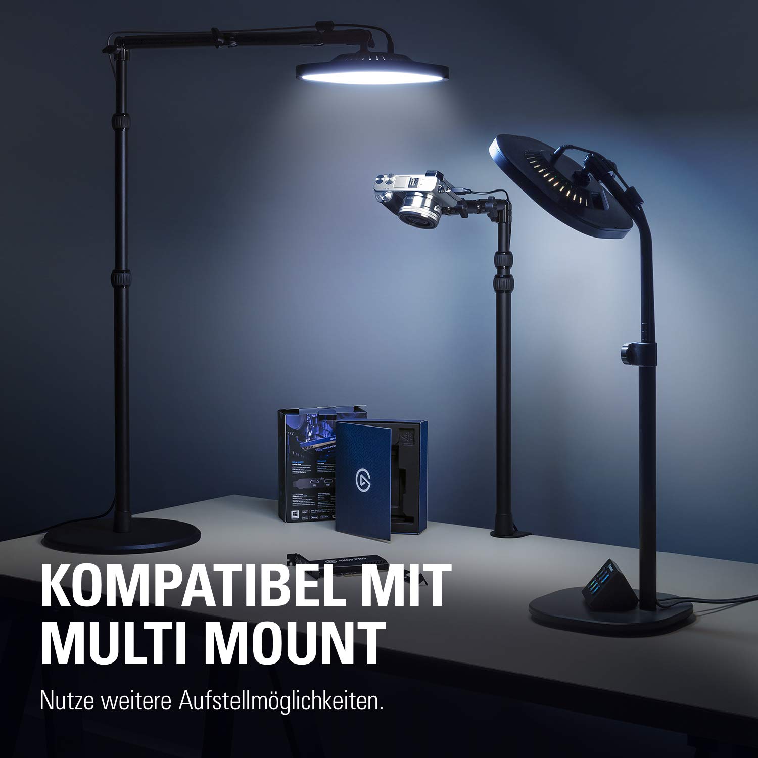 Elgato Key Light Air - Professionelles LED-Panel mit 1.400 Lumen, Multi-Layer-Diffusionstechnologie, Farbtemperatur einstellbar, App-gesteuert, für Mac/Windows/iPhone/Android