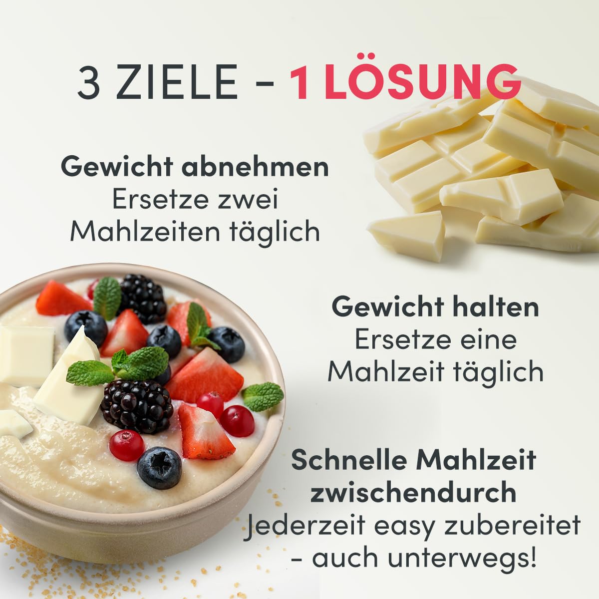 SHAPE REPUBLIC Grießbrei Schokolade (14 Portionen) - Proteinreich & nur 221kcal - schnell & einfach zubereitet