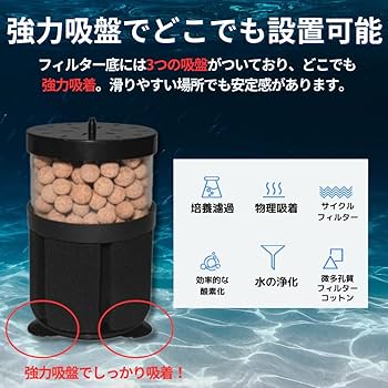 熱帯魚　フィルター Amazon | PLEAVIT 水槽 スポンジフィルター 投げ込み式